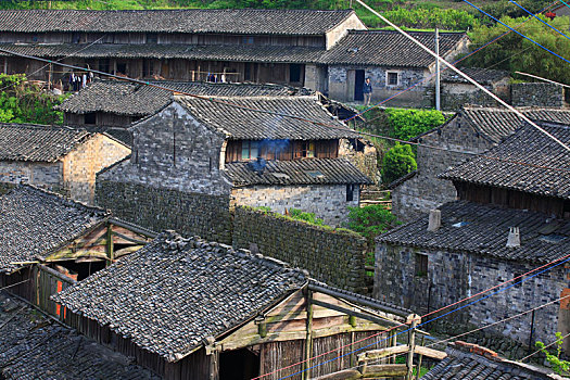 鄞州,横溪镇,横溪,夏凉村,山村,夏天,树木,绿色,古建筑,老房子