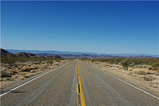 道路,莫哈韦沙漠,国家,保存,加利福尼亚