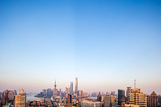 上海,黄浦江,两岸,夜景