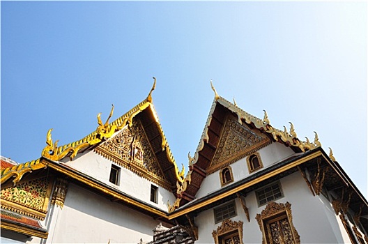 庙宇,屋顶,泰国,传统风格