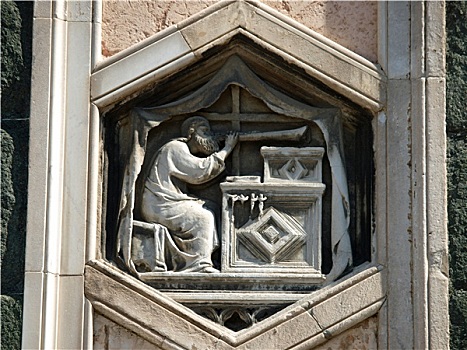 佛罗伦萨,六边形,浮雕,钟楼