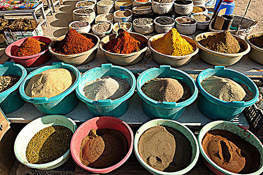 阿尔及利亚,市场,调味品