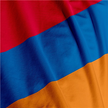 亚美尼亚,旗帜,特写