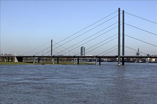 莱茵河,桥,北莱茵威斯特伐利亚,德国