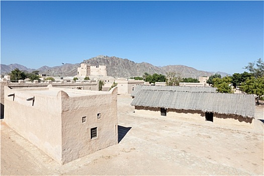 历史,堡垒,文化遗产,乡村,阿联酋