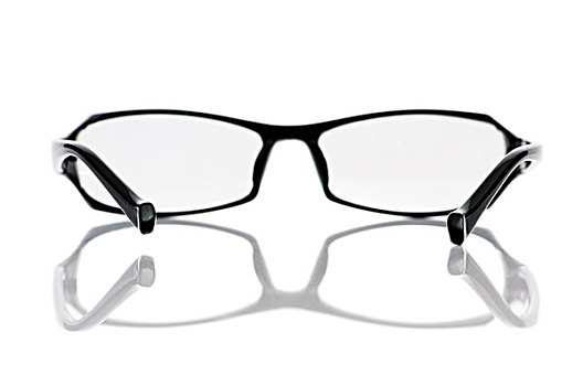读,视力,眼镜,隔绝,白色