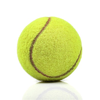 网球,隔绝,白色背景