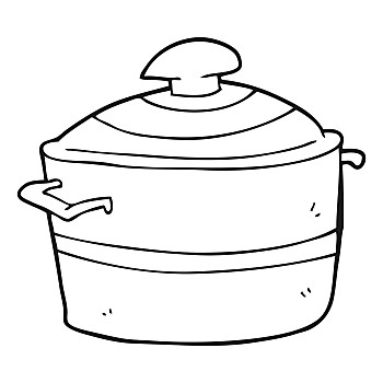 土暖锅简笔画图片