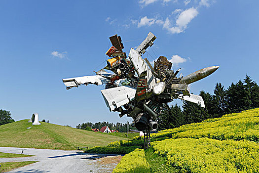雕塑,2003年,奥地利,公园,靠近,格拉茨,施蒂里亚,欧洲