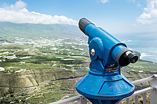蓝色,望远镜,眺台,时间,暸望,帕尔玛,加纳利群岛,西班牙,欧洲