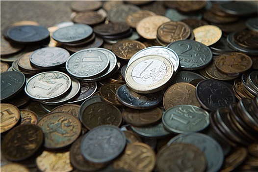 1欧元硬币,俄罗斯,硬币