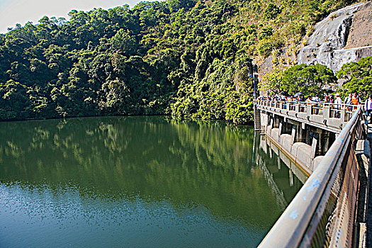 水,水库,新界,香港