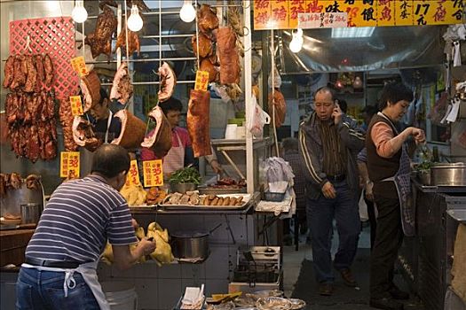 中国,香港,旺角,地区,餐馆