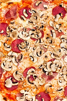 比萨饼,洋蘑菇,橄榄