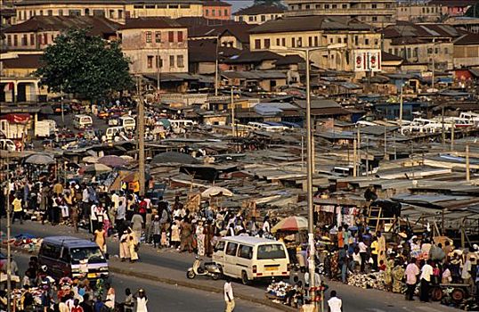 加纳,区域,市场,一个,西非