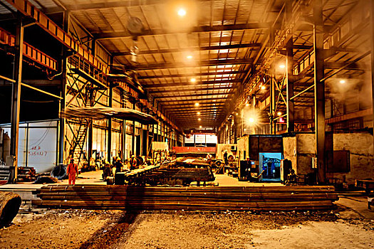 钢铁厂,炼铁,车间,工人
