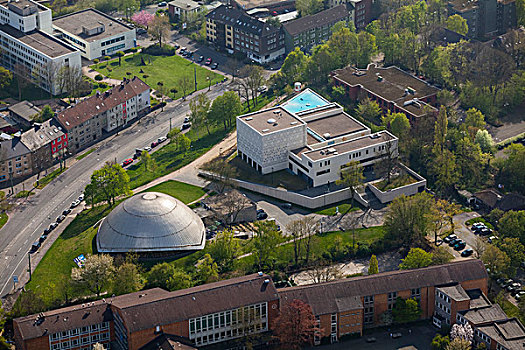 犹太会堂,延展,靠近,天文馆,波鸿,地区,北莱茵威斯特伐利亚,德国,欧洲