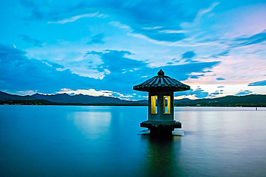 杭州西湖黄昏