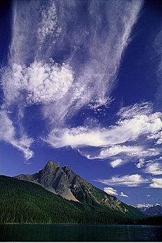 翡翠湖,攀升,幽鹤国家公园,不列颠哥伦比亚省,加拿大