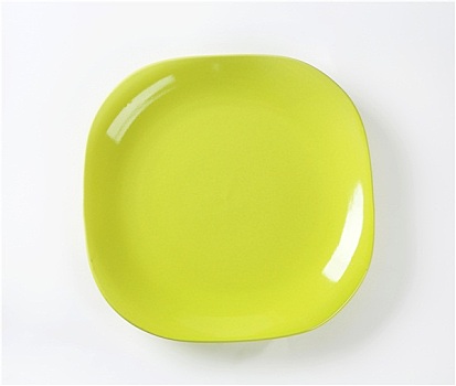黄色,绿色,盘子