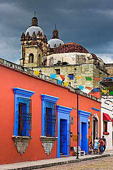 悬挂,上方,街道,瓦哈卡,墨西哥