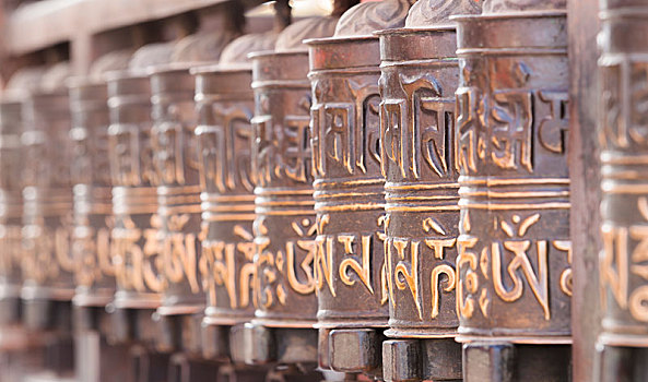 转经轮,四眼天神庙,加德满都,尼泊尔