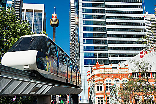 单轨铁路,城市,悉尼,新南威尔士,澳大利亚,大洋洲