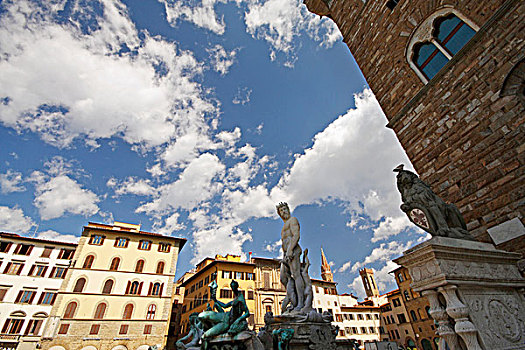 雕塑,市政广场,佛罗伦萨,意大利