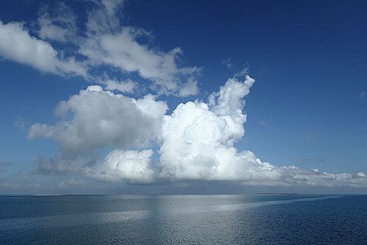 积雨云,上方,海洋