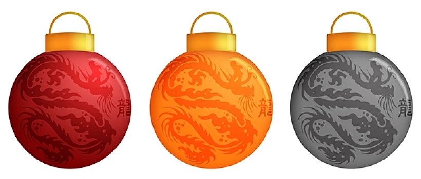 中国龙,圣诞装饰