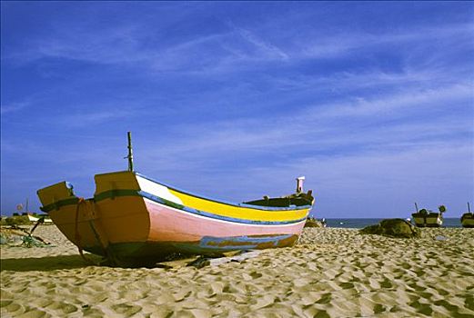 葡萄牙,渔船,沙滩