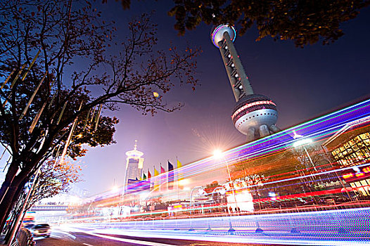 光影,现代建筑,东方明珠塔,背景,上海,中国