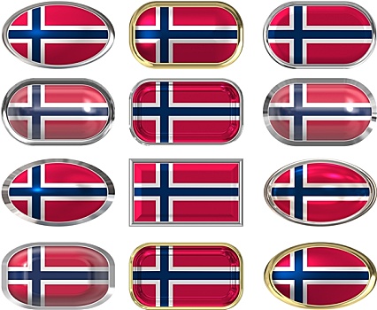 扣,旗帜,挪威