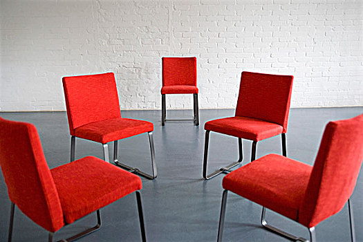 红色,椅子
