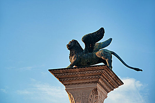 狮子,威尼斯,雕塑,古建筑,圣马可广场,意大利