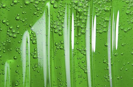 绿色,清洁,液体,气泡