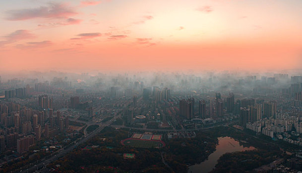 湖南省衡阳市航拍全景大图