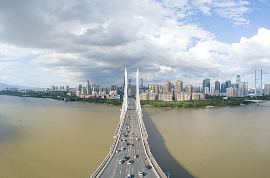 广东惠州市合生大桥航拍景观