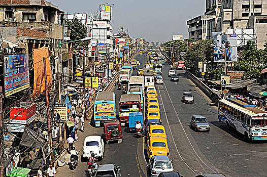印度,西孟加拉,加尔各答,街景