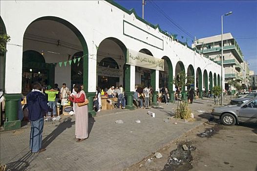 集市,露天市场,的黎波里,利比亚