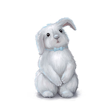 可爱,复活节兔子,兔子,女孩