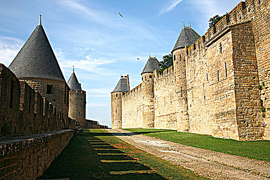 法国,朗格多克-鲁西永大区,卡尔卡松尼,中世纪城市,世界遗产