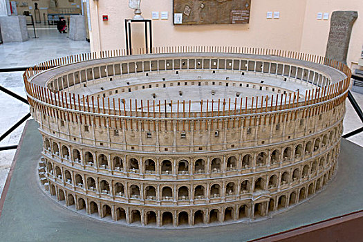 模型,罗马角斗场,建筑师,罗马,意大利,欧洲