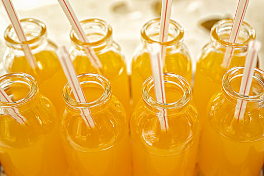 橙汁,瓶子
