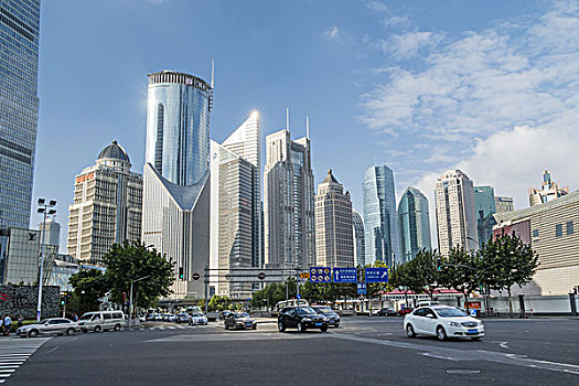 摩天大楼,浦东,新,区域,上海,中国