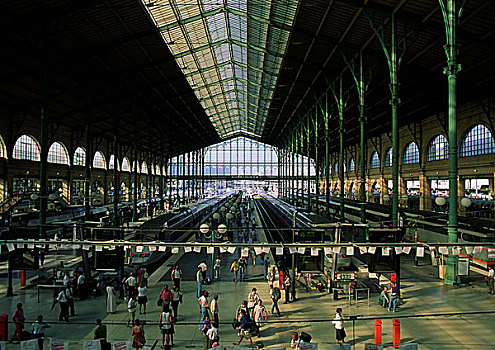 室内,火车站,巴黎,法国