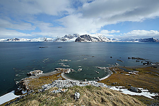 北极,斯瓦尔巴特群岛,国家公园,风景,山