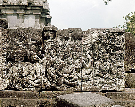 庙宇,复杂,多样,神,场景,印度,经典,罗摩衍那