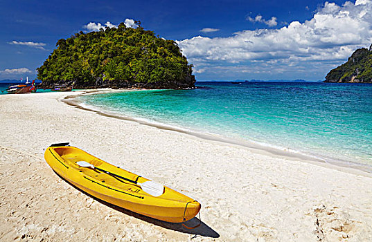 皮筏艇,热带沙滩,安达曼海,泰国