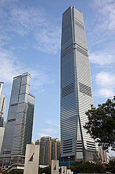 天际线,联合广场,西部,九龙,散步场所,香港